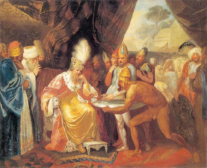 Franciszek Smuglewicz Scythian emissaries meeting with Darius